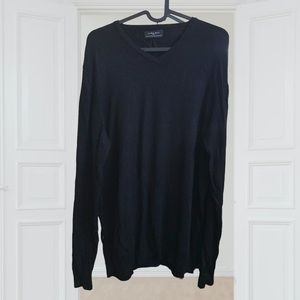 Zara Basic Long Sleeve Black Top USA Size Large